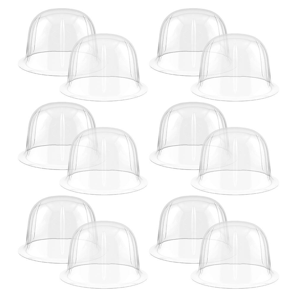 12Pcs Dome Hat Rack Clear Plas - Plastic Dome Clear recension och pris