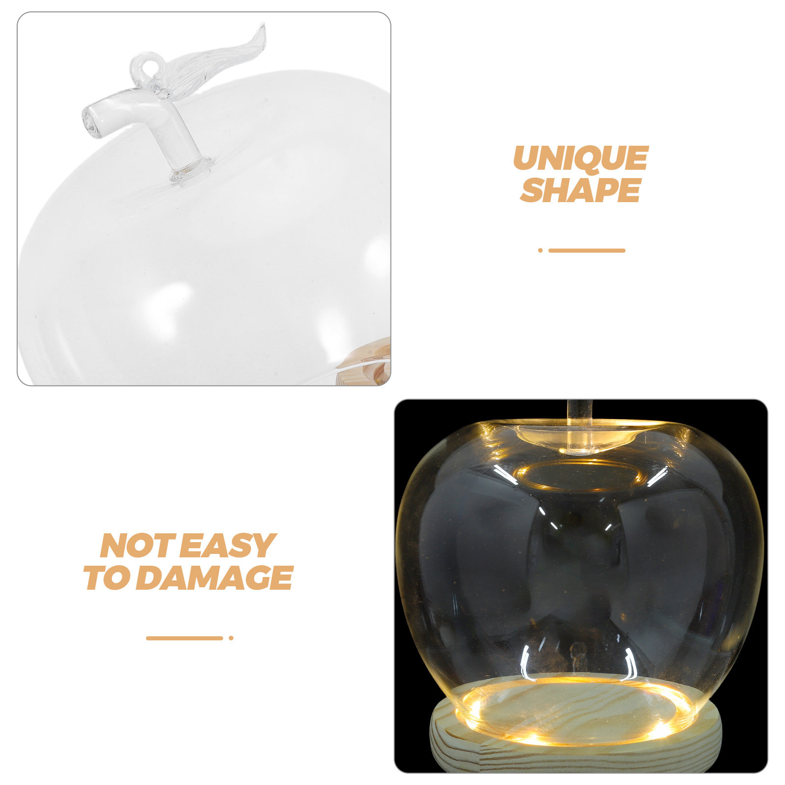 1Set Glass Dome Cloche Shaped  - Plastic Dome Clear recension och pris