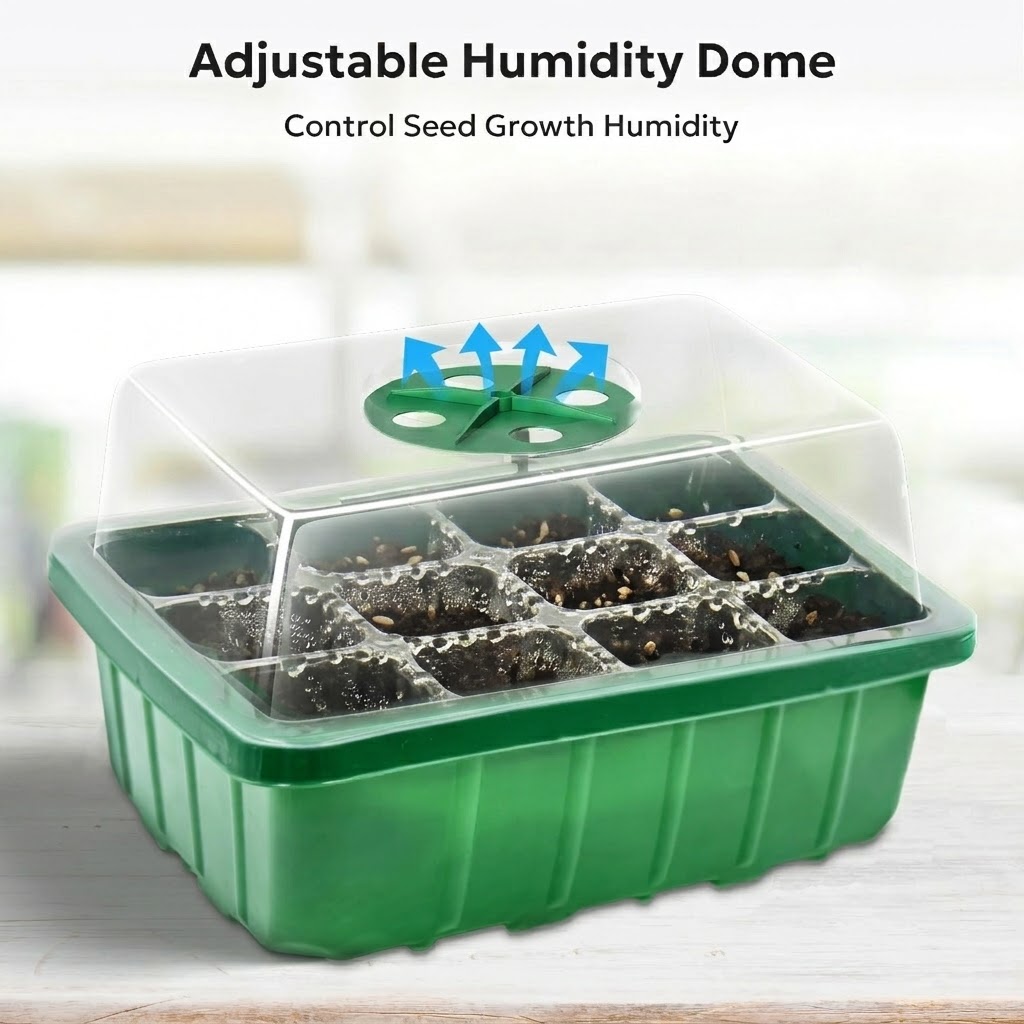Elevated Seedling Starter Tray - Humidity Dome Kit recension och pris