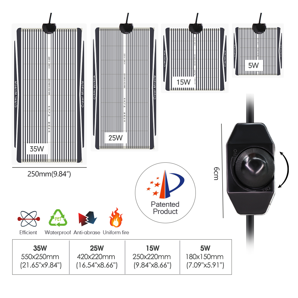EU/AU/UK/US Graphene Material  - Heat Mat Seedling recension och pris